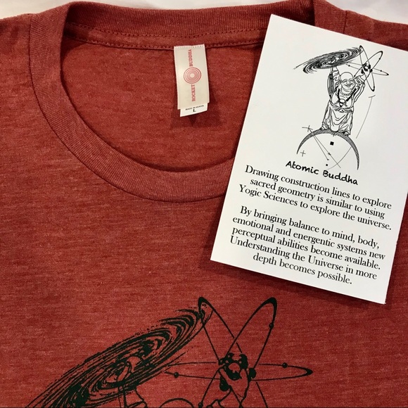 Unisex Yoga T Shirt Atomic Buddha RocketBuddha - Picture 11 of 14